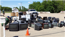 Pile of TVs at Electronic Drop Off