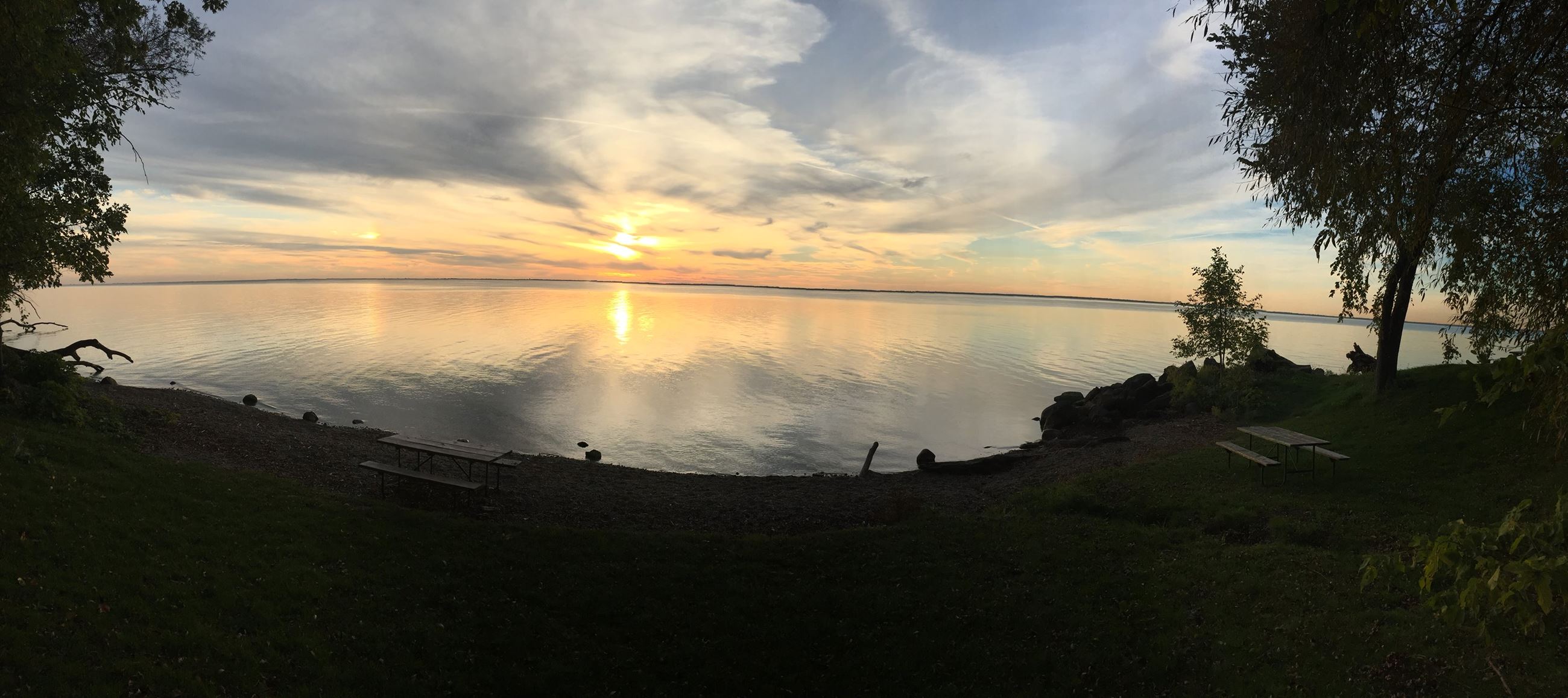 Sunset over Lake Winnebago.
