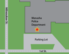 Menasha Police Department Map